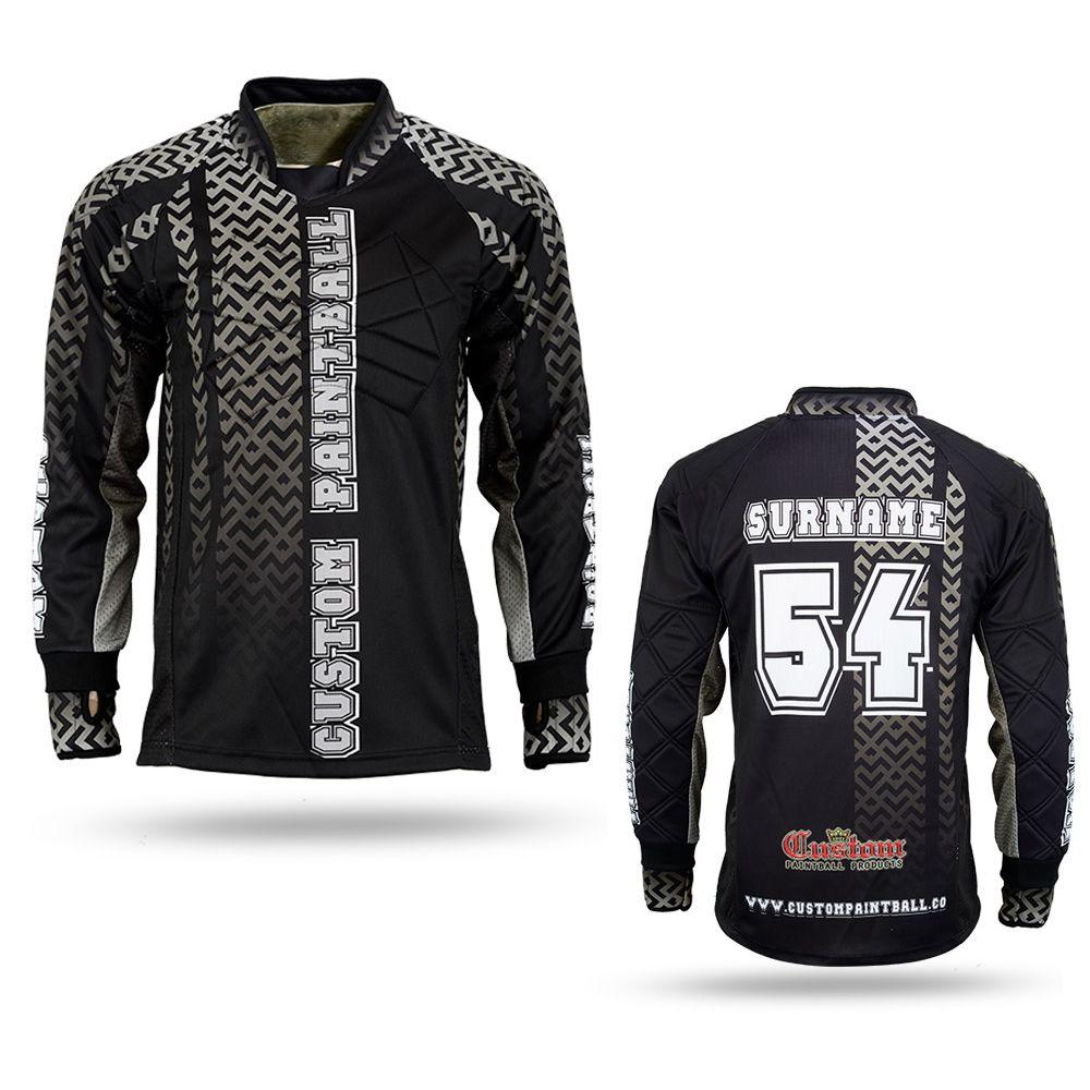 Paintball Trikot Klassiker - Schwarz / Weiß