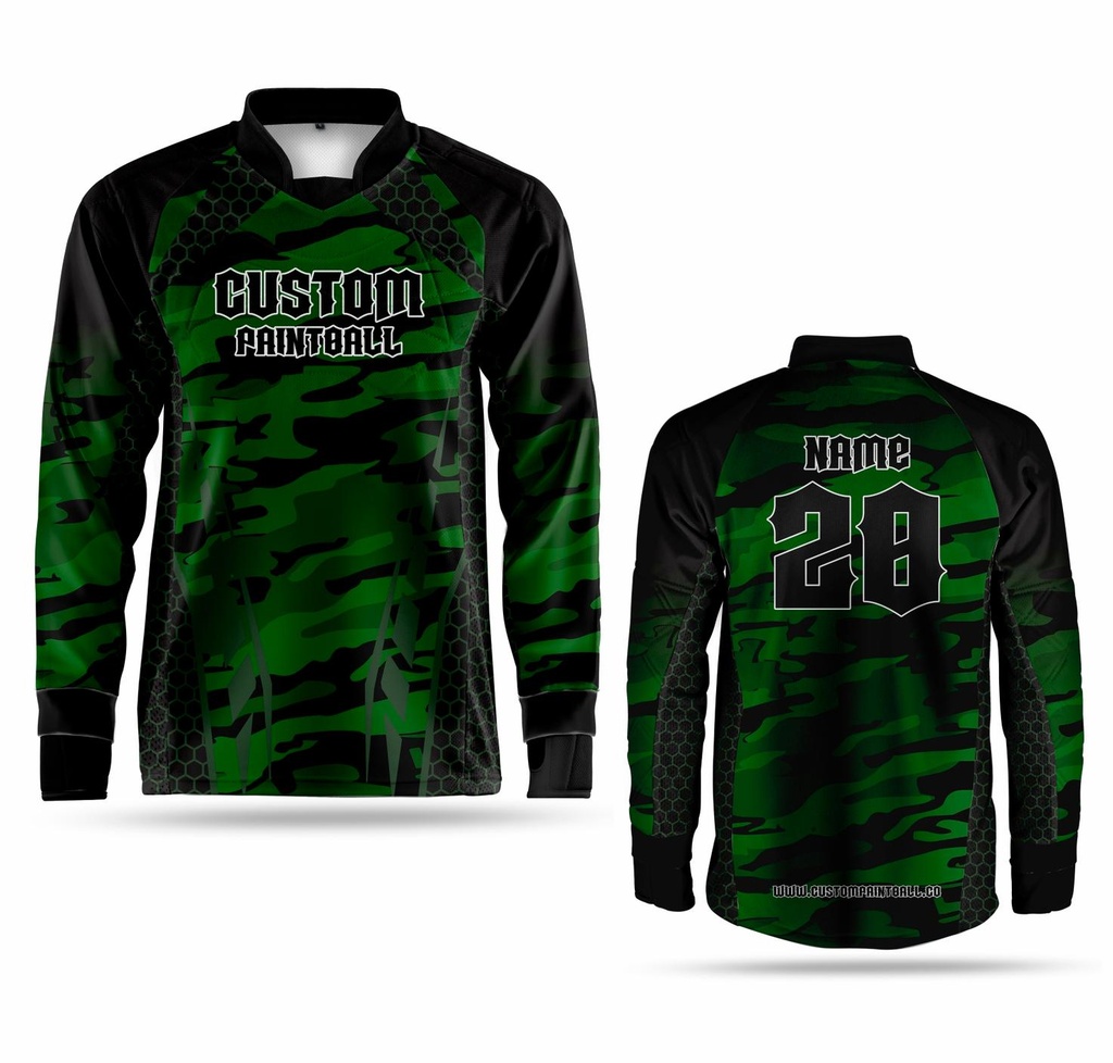 Paintball Trikot Green Wood (Größe: S)
