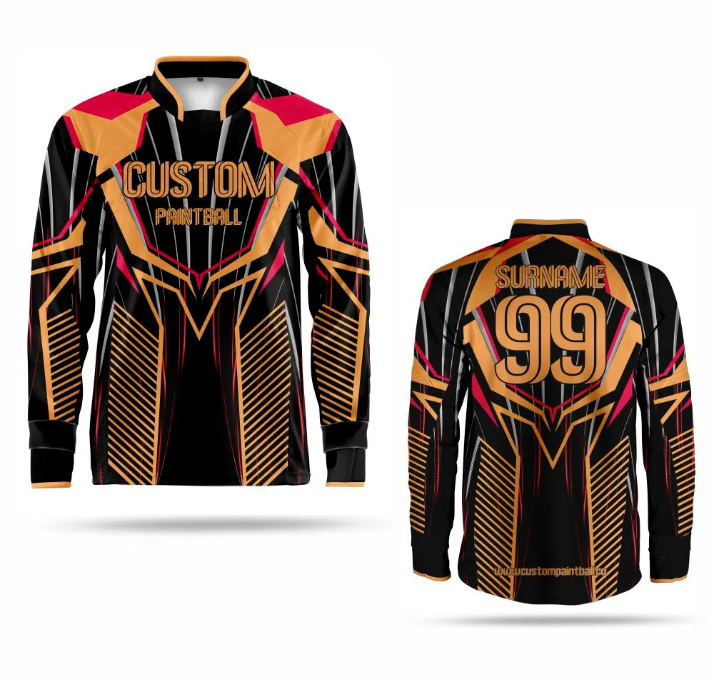 Paintball Trikot - Orange Blast (Größe: S)