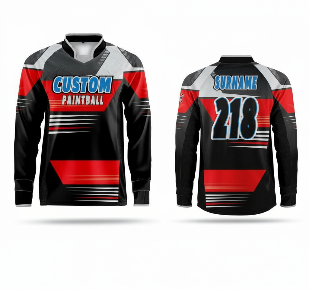Paintballkleidung: Paintball Trikot "Red Velocity" (Größe: S)