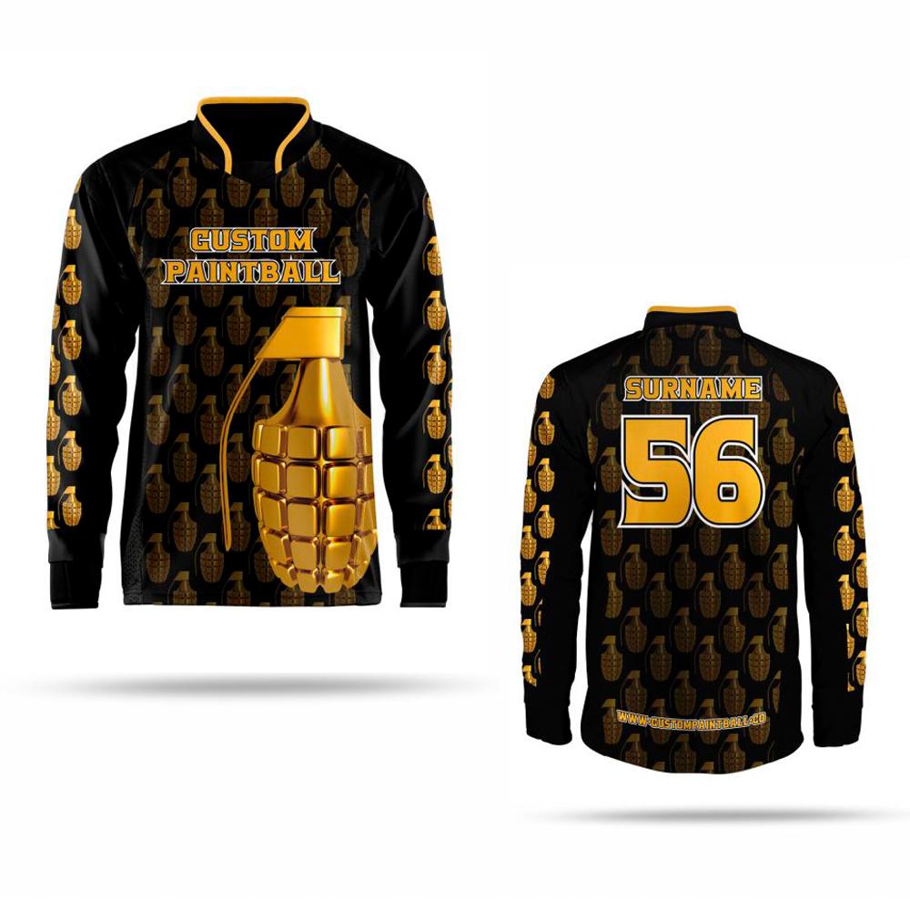 Paintballkleidung: Trikot "Golden Grenade" (Größe: S)