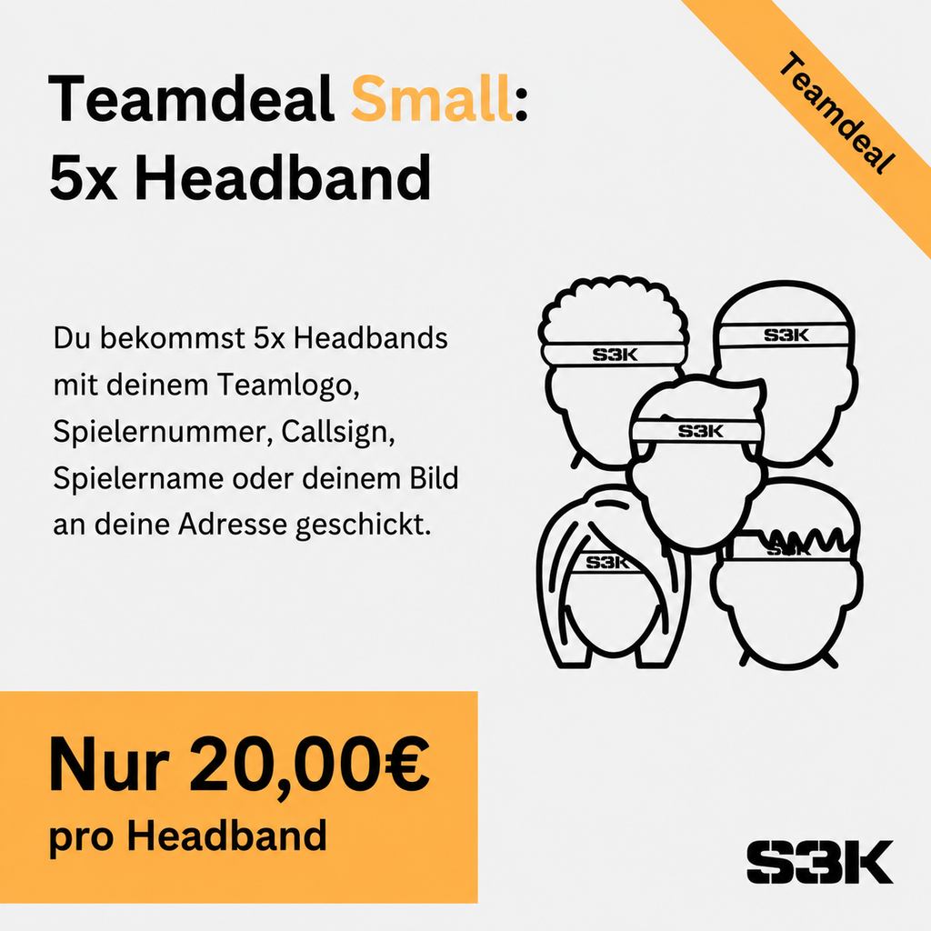 5x Headbands im Teamdeal Small (Ja)